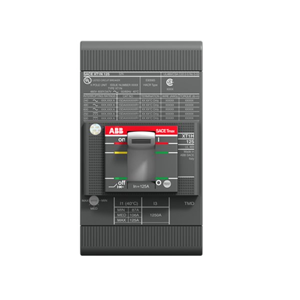 ABB XT1S 125 TMF 100-1000 3p F F UL/CSA