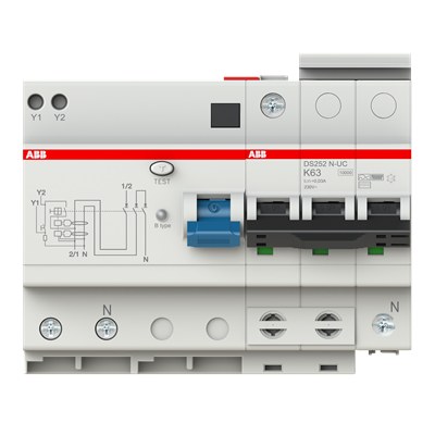 ABB DS252N-UC-K63/0.03 Residual Current Circuit Breaker With Overcurren