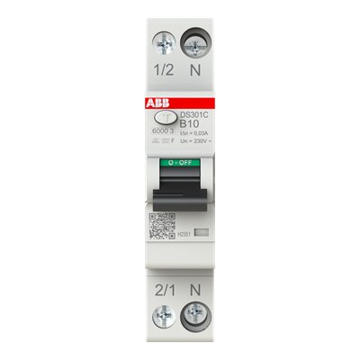 ABB DS301C B10 F30 Residual Current Circuit Breaker With Overcurren