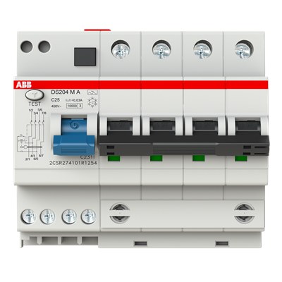 ABB DS204 M A-C25/0.03 Residual Current Circuit Breaker With Overcurren