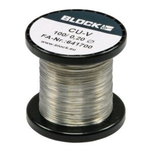 Block CU-V 100/0,20 Copper wire tin-plated