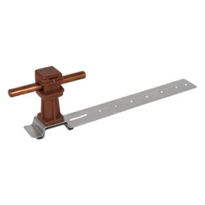 Dehn DLH DS 8 H36 L205 BR AL Roof Conductor Holder Snap