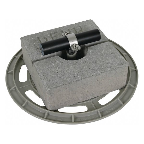 Dehn DLH ZS 27 V2A BES180 GP300 K Roof Conductor Holder With Base Plate