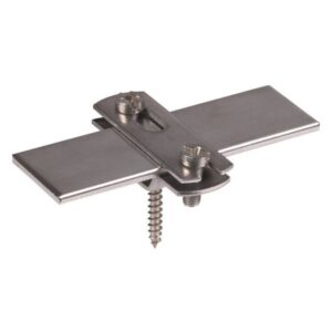 Dehn FBH ZS 30 B6.5X16 HS5X50 V2A Flat Strip Holder For Flat Conductor