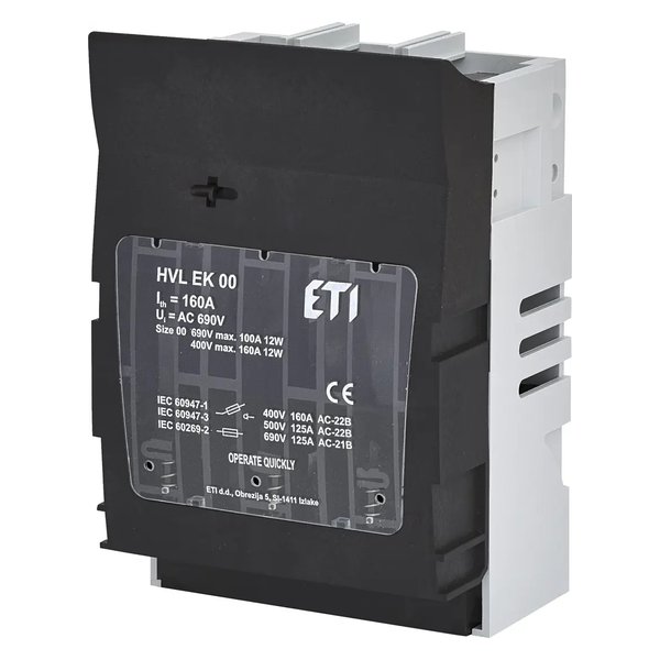 ETI HVL EK 00 3p M8 Fuse Switch Disconnector HVL EK