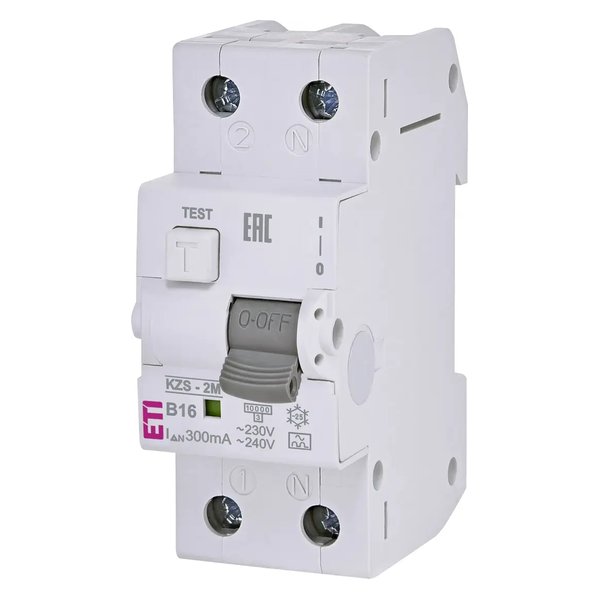 ETI KZS-2M A B16/0.3 Residual Current Circuit Breaker with Overcurren