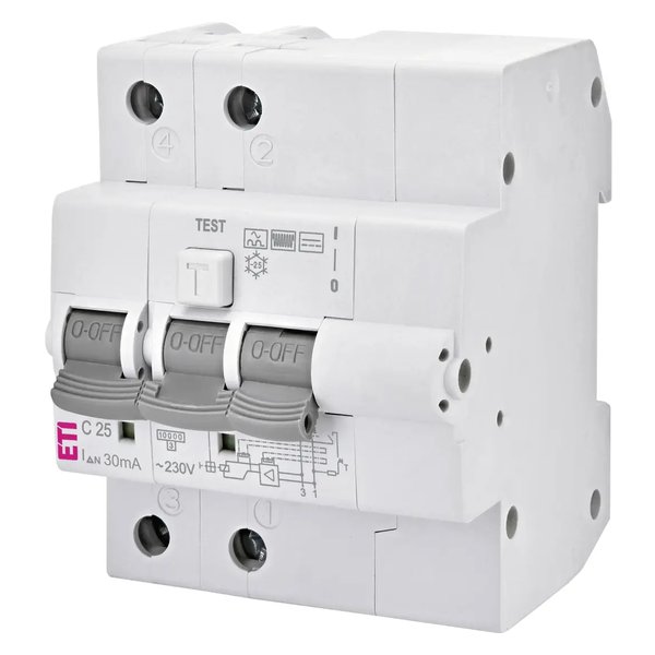 ETI KZS-4M 2p B C25/0.03