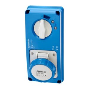 Gewiss GW66154N VERTICAL FIXED INTERLOCKED SOCKET OUTLET