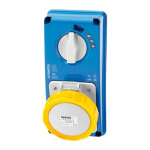 Gewiss GW66163N VERTICAL FIXED INTERLOCKED SOCKET OUTLET