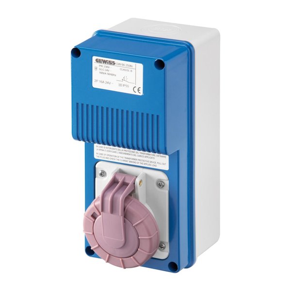 Gewiss GW66259N VERTICAL FIXED INTERLOCKED SOCKET OUTLET