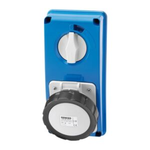Gewiss GW66311N VERTICAL FIXED INTERLOCKED SOCKET OUTLET