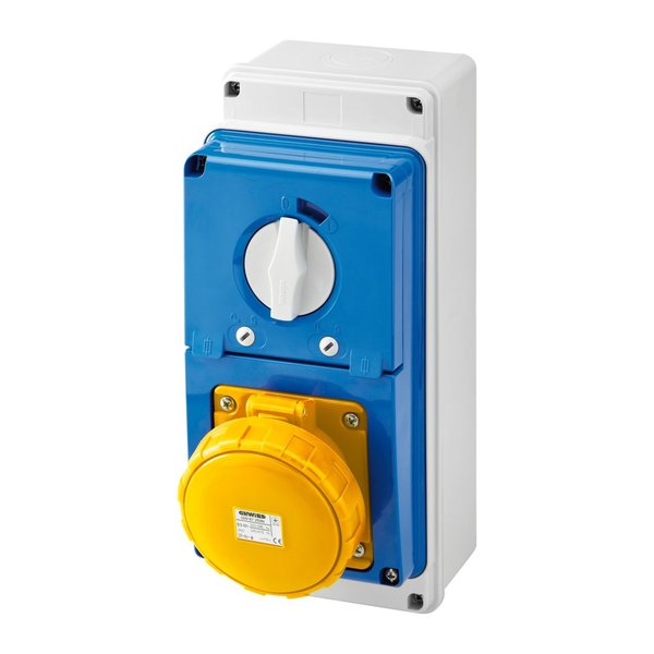 Gewiss GW67247N VERTICAL FIXED INTERLOCKED SOCKET OUTLET