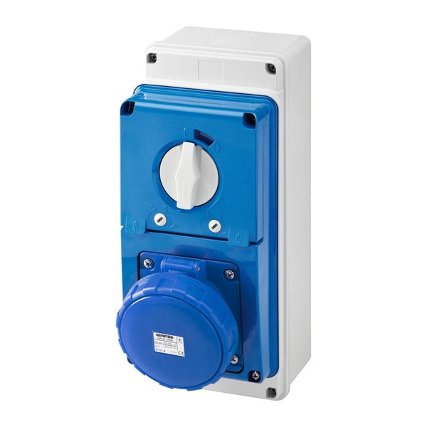 Gewiss GW67250N VERTICAL FIXED INTERLOCKED SOCKET OUTLET