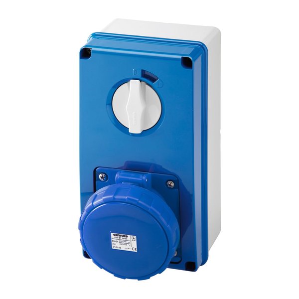 Gewiss GW67259N VERTICAL FIXED INTERLOCKED SOCKET OUTLET