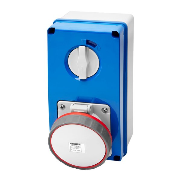 Gewiss GW67263N VERTICAL FIXED INTERLOCKED SOCKET OUTLET