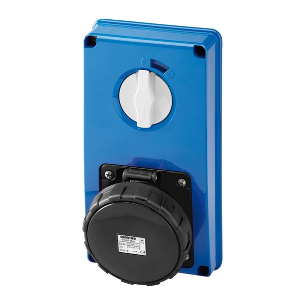 Gewiss GW67366N VERTICAL FIXED INTERLOCKED SOCKET OUTLET