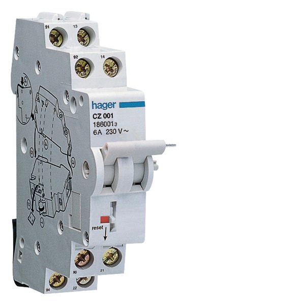 Hager CZ001 Residual Current Circuit Breaker Auxiliary