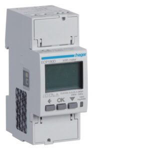 Hager ECP180D 1ph Kwhmeter Direct 2M S0