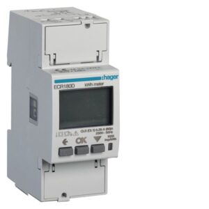 Hager ECR180D Phase Kwhmeter Direct 2M MODBUS
