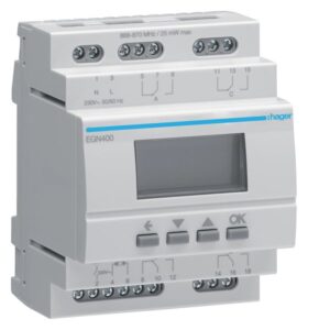 Hager EGN400 Time Switch Multi-funct. Channels Blue