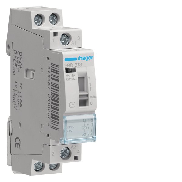 Hager ERD218 Relay 1NO+1NC