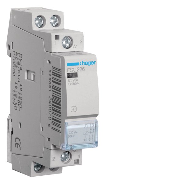 Hager ESC226 Contactor 2NC