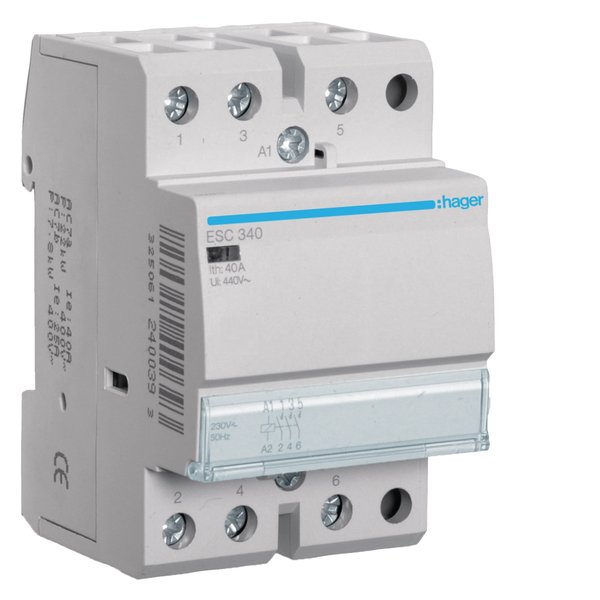 Hager ESC340 Contactor 3NO