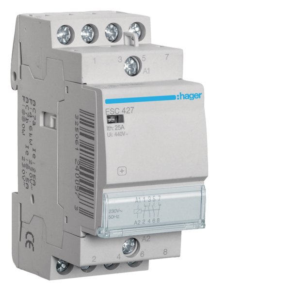 Hager ESC427 Contactor 2NO+2NC