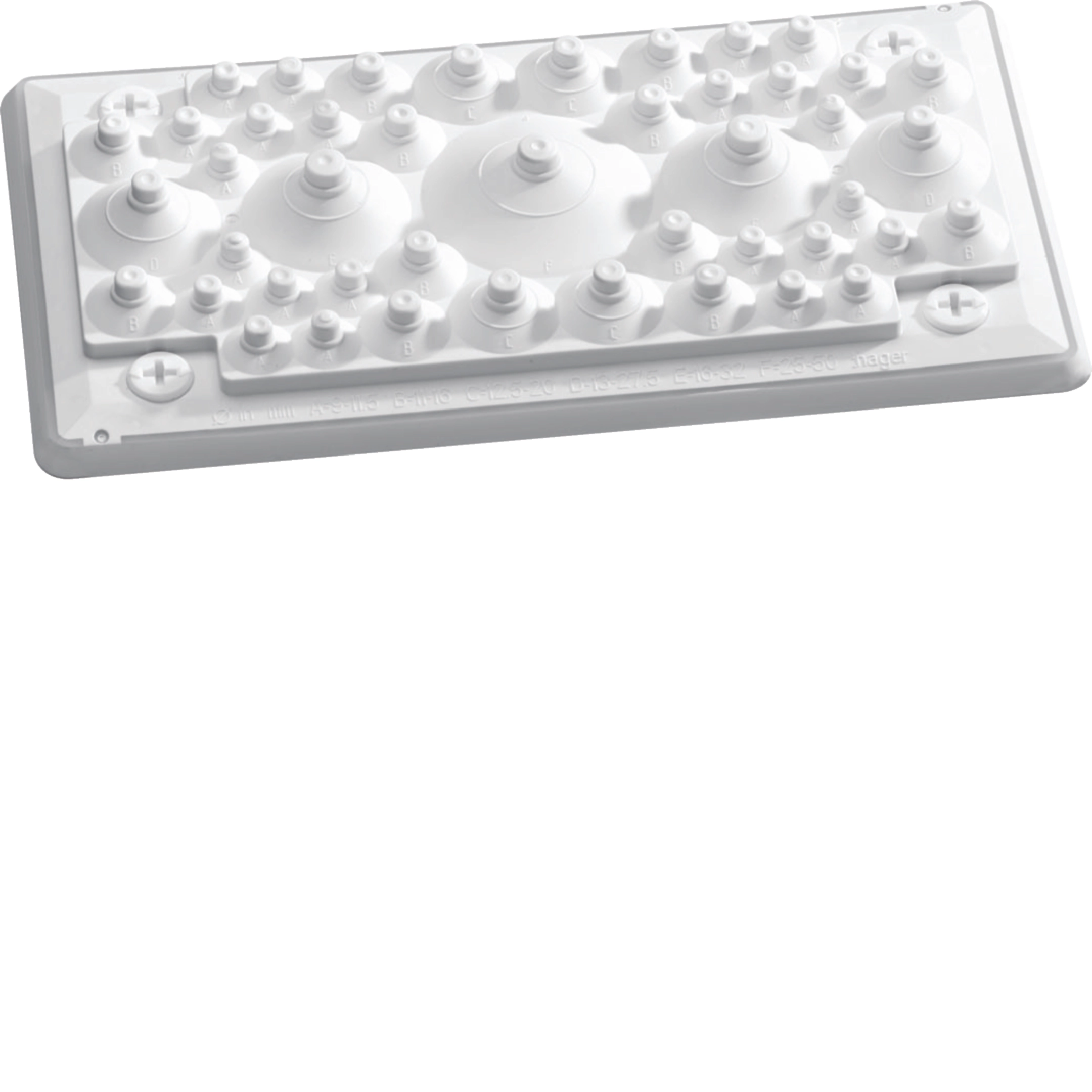 Hager FZ402 Cable Entry Plate Univers