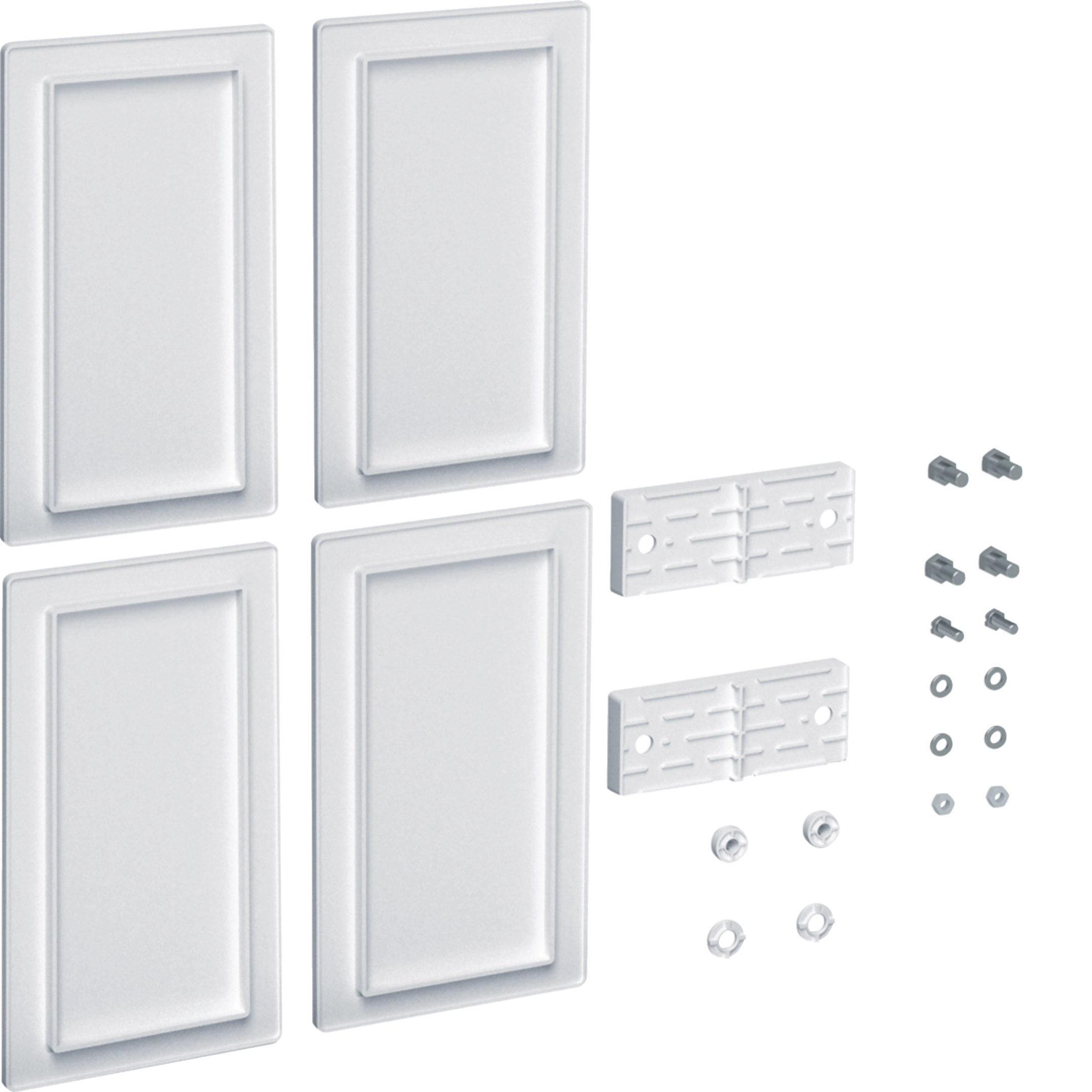 Hager FZ774A Adapter set Vertical 4-section FR/FS