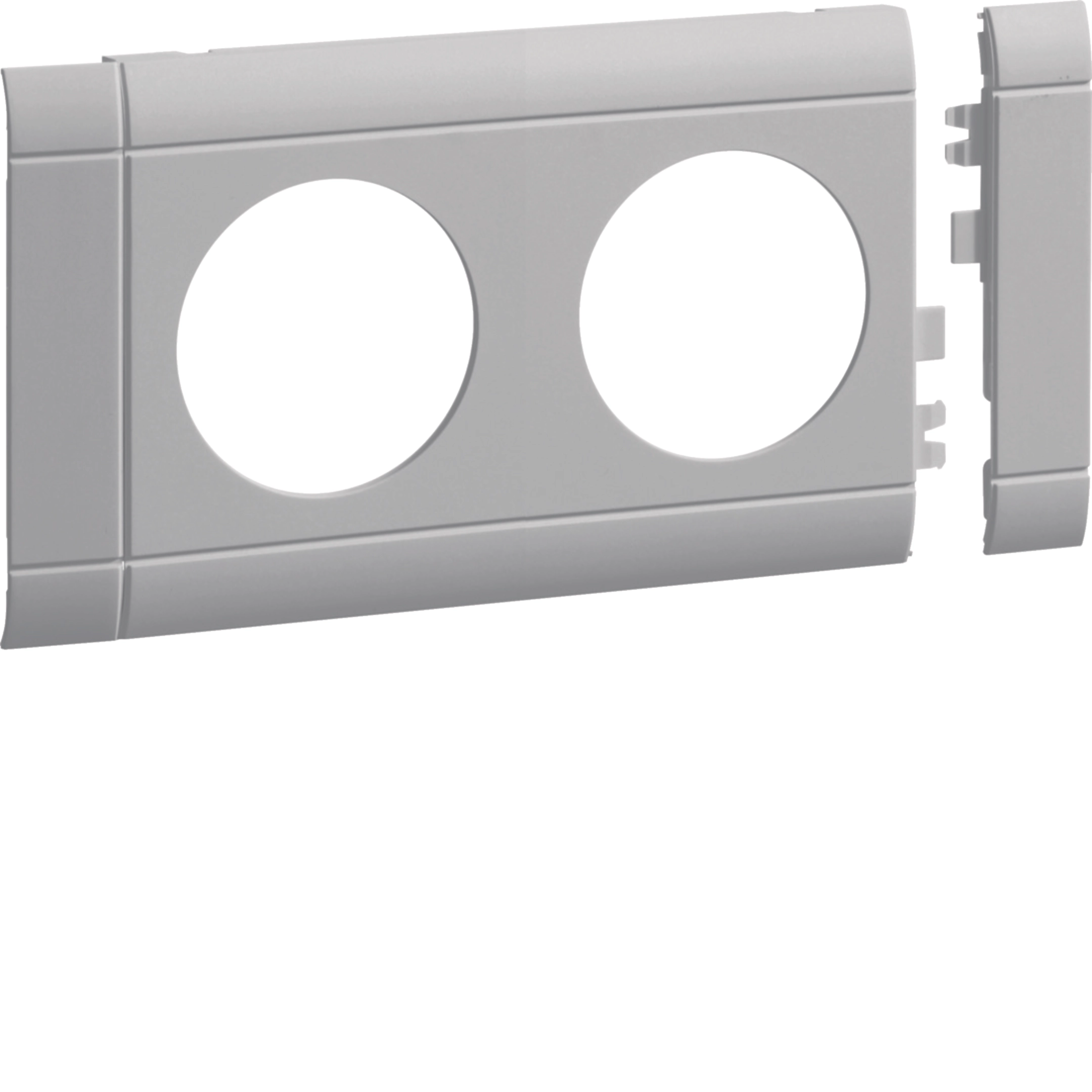 Hager GB080207035 Frontplate 2-gang Socket Lid