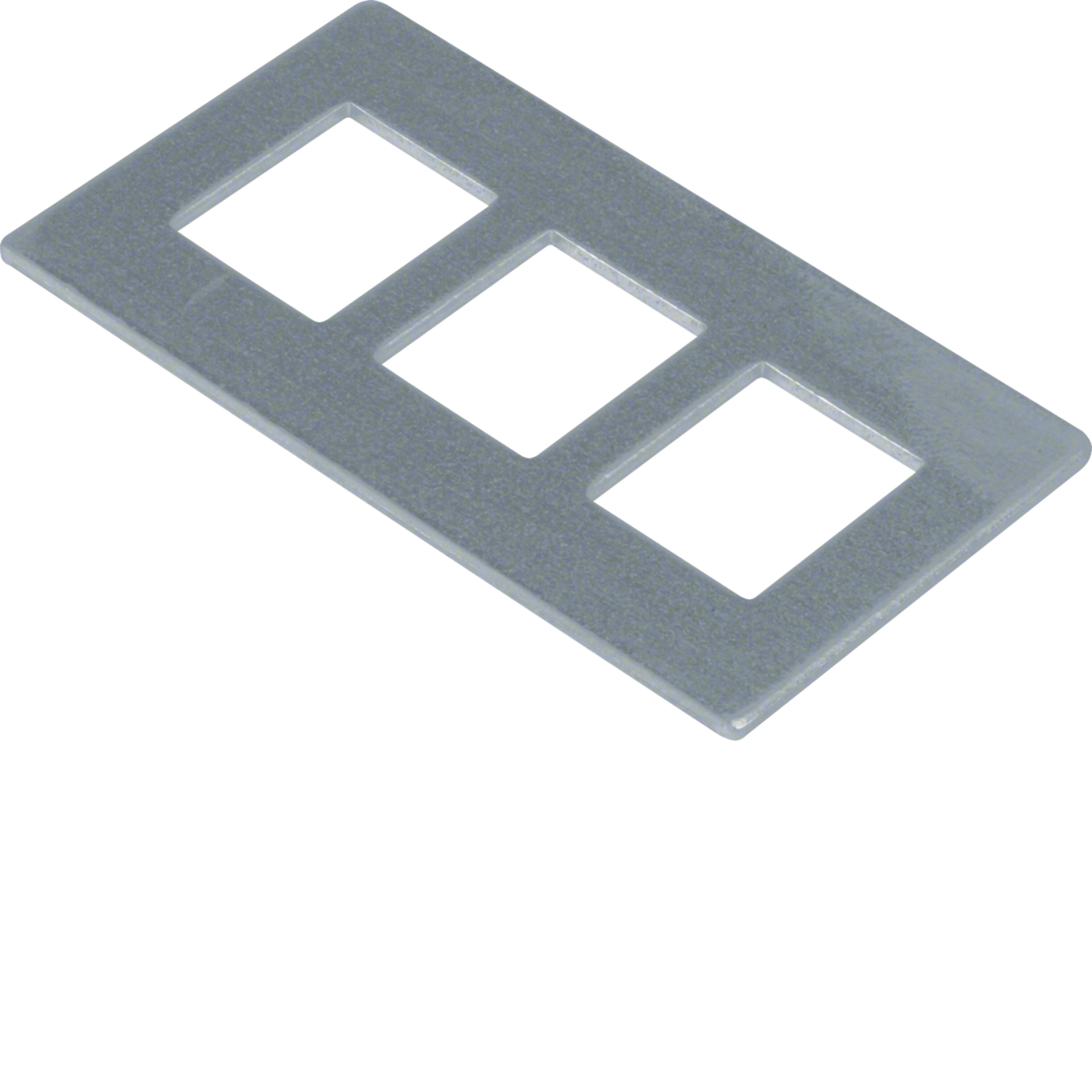 Hager GTVDM013 Support Plate GTVD2/3 3xRJ45