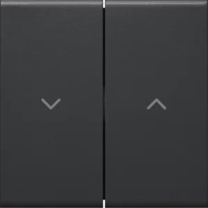 Hager GW2AB9011 Rocker 2-gang Jalousie Switch