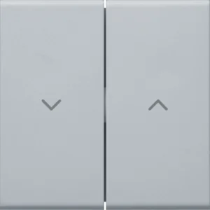 Hager GW2ABLAN Rocker 2-gang Jalousie Switch Alu