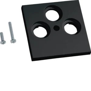 Hager GZSAT3A9011 Central Plate TV/SAT 3-gang