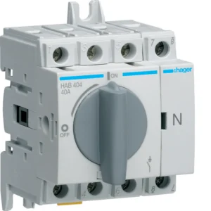Hager HAB404 Load Break Switch 4P 40A