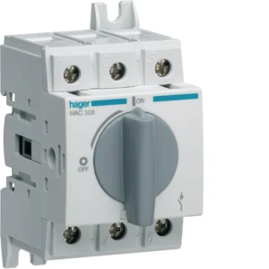 Hager HAC308 Load Break Switch 3P 80A