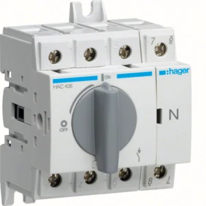 Hager HAC408 Load Break Switch 4P 80A