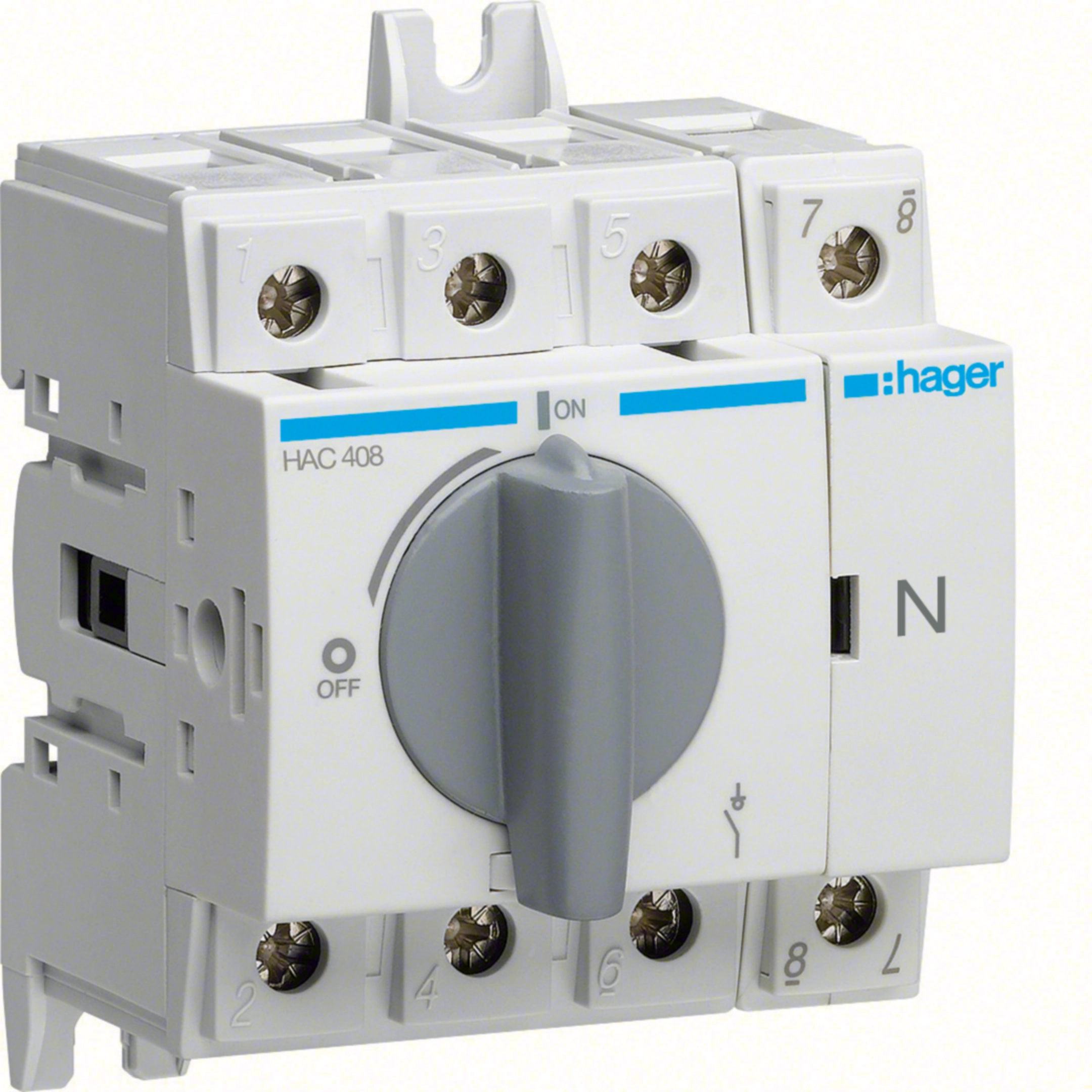 Hager HAC408 Load Break Switch 4P 80A