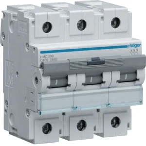Hager HMC390 MCB 3P 15kA C-100A 4.5M
