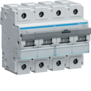 Hager HMC490 MCB 4P 15kA C-100A 6M