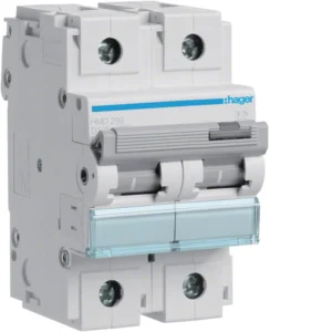 Hager HMD299 MCB 2P 15kA D-125A 3M