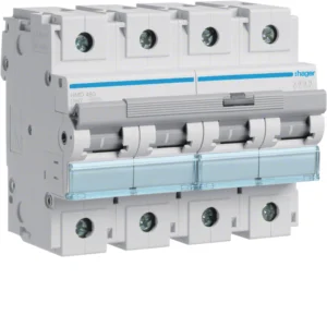 Hager HMD480 MCB 4P 15kA D-80A 6M