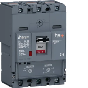 Hager HMS080DC Moulded Case Circuit Breaker H3+