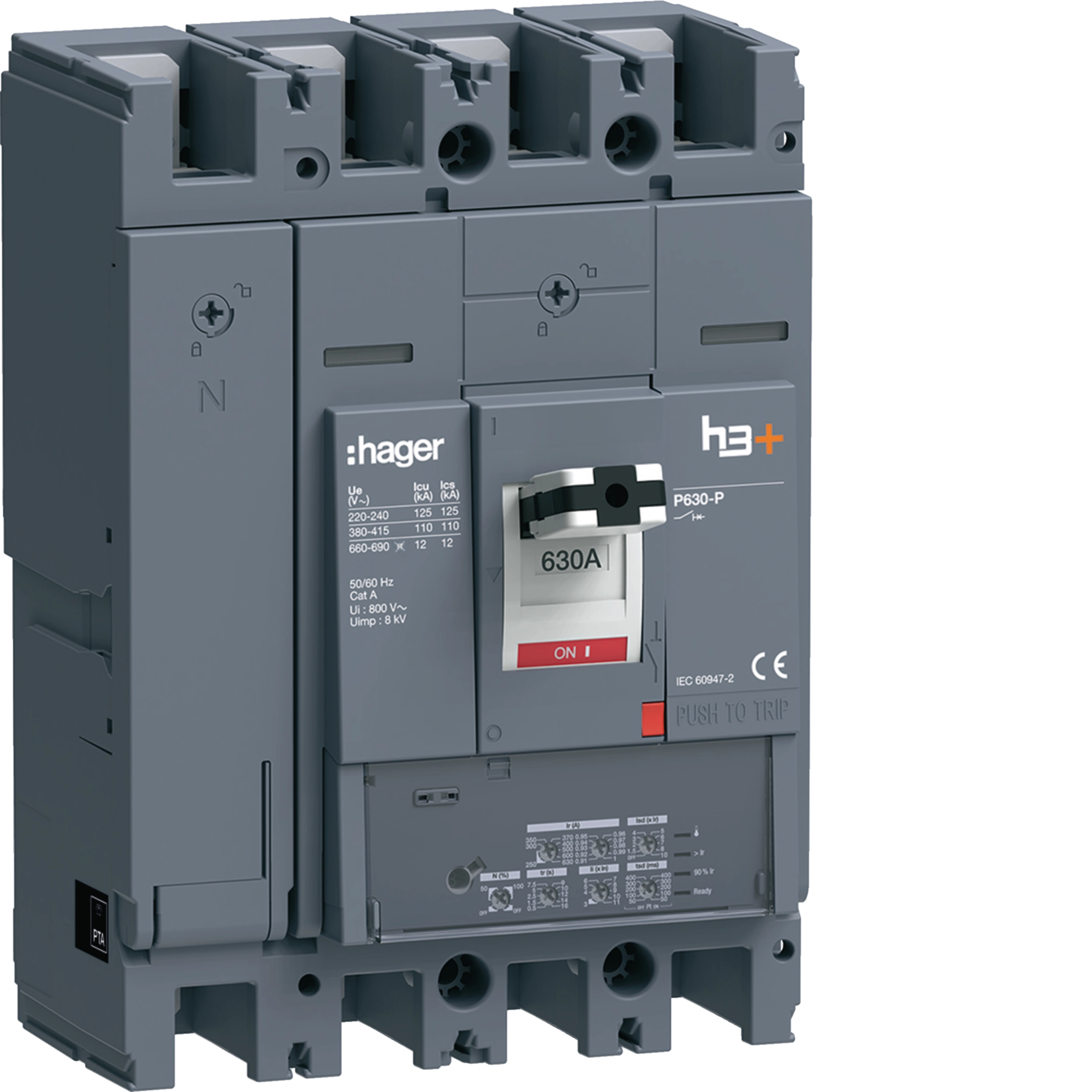 Hager HPW631JR Moulded Case Circuit Breaker H3+
