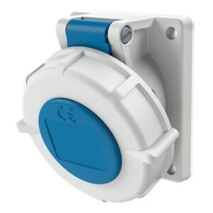 Mennekes 1701 Panel-Mounted CEE Socket Outlet TwinCONTACT
