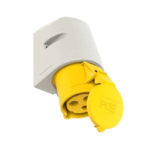 PCE 123-4 Wall-Mounted CEE Socket Outlet