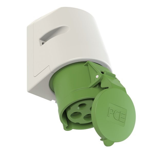 PCE 124-10 Wall-Mounted CEE Socket Outlet