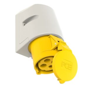 PCE 124-4 Wall-Mounted CEE Socket Outlet