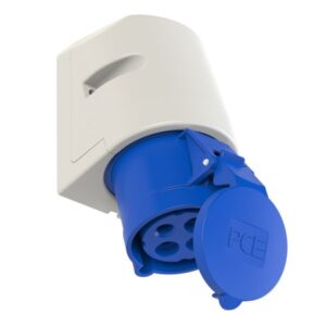 PCE 124-9 Wall-Mounted CEE Socket Outlet
